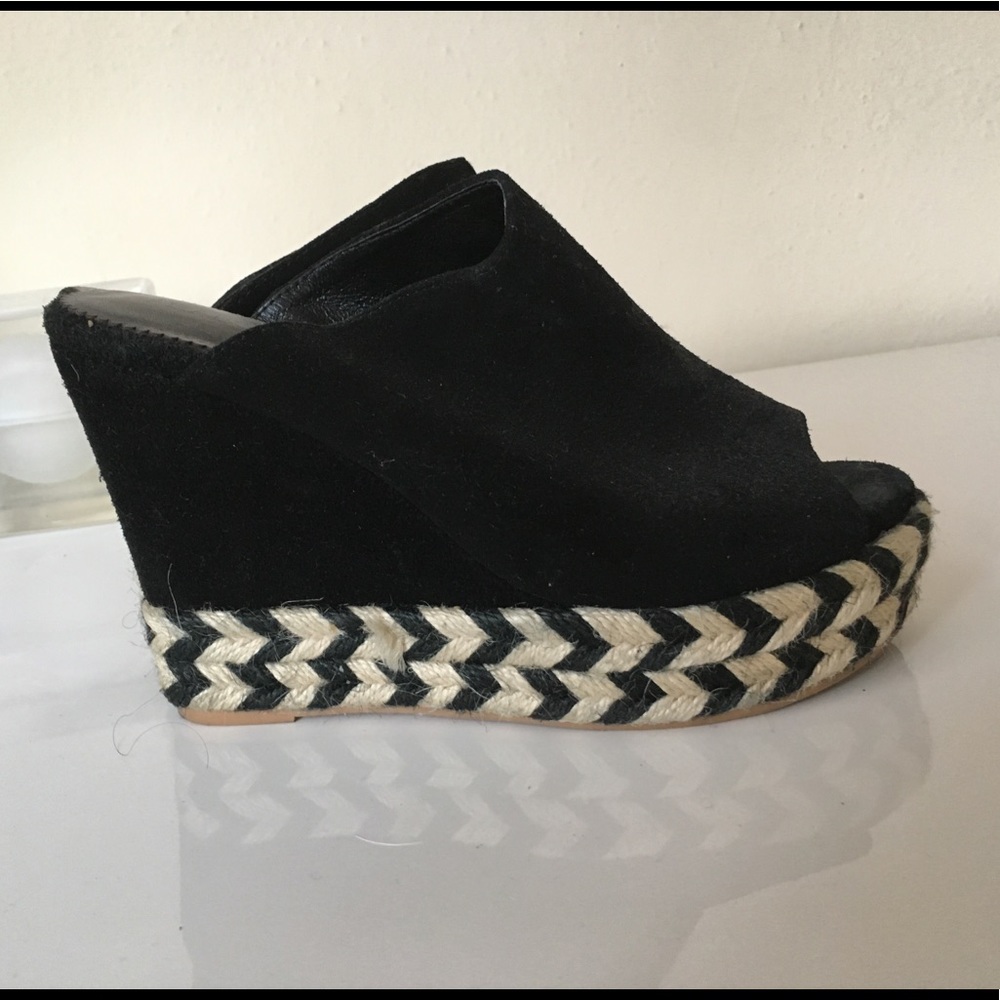 Made in Italy Platform suede mules